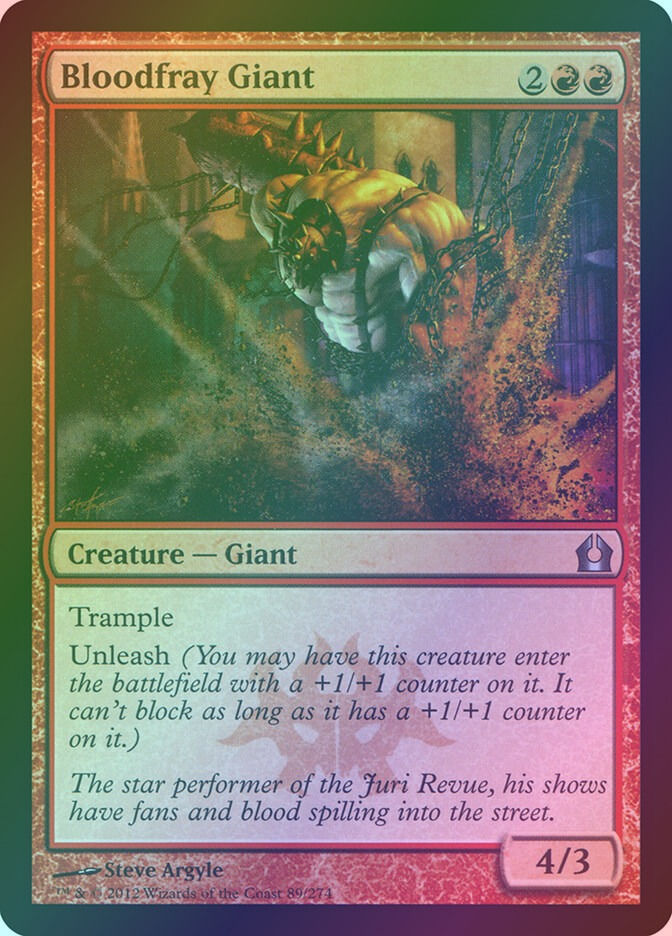 Bloodfray Giant (RTR) (89) / Foil