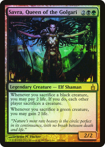 Savra, Queen of the Golgari (rav) / Foil