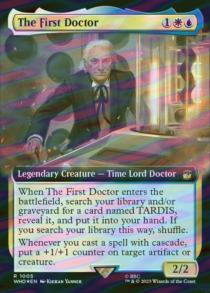 The First Doctor (WHO) (1005) / Extended Art / Surge Foil