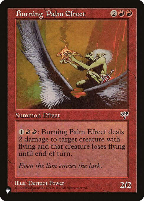 Burning Palm Efreet (PLST) (MIR-161)