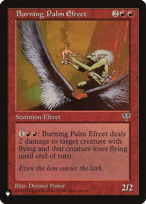 Burning Palm Efreet (PLST) (MIR-161)