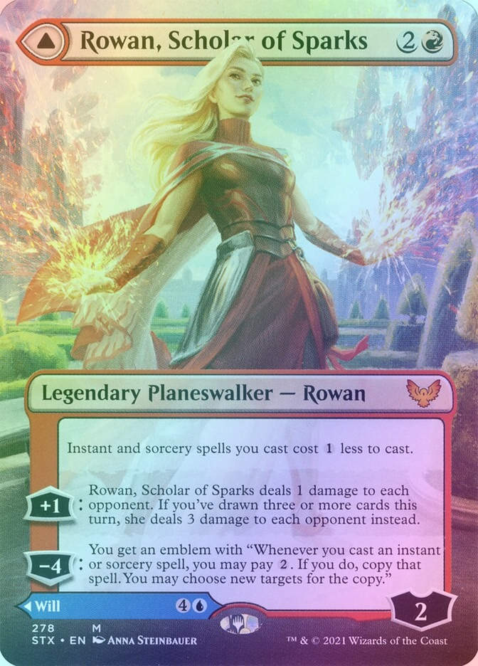 Rowan, Scholar of Sparks // Will, Scholar of Frost (STX) (278) / Foil