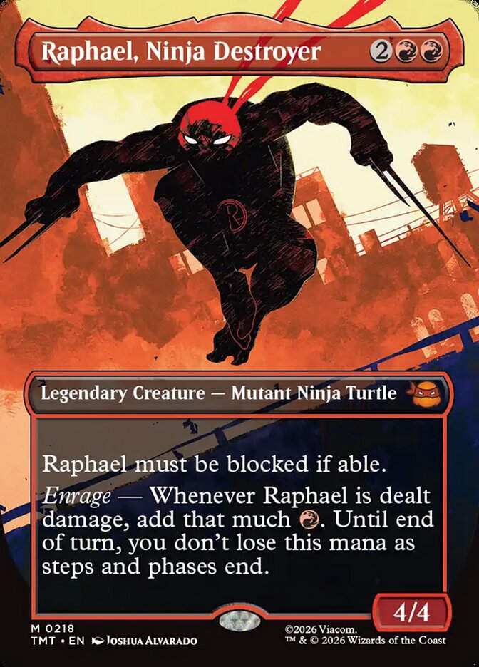 Raphael, Ninja Destroyer (TMT) (218) / Borderless