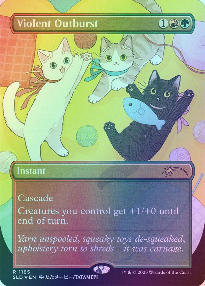 Violent Outburst (SLD) (1185) / Borderless / Foil