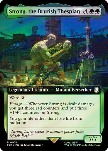 Strong, the Brutish Thespian (pip) (931) / Extended Surge Foil