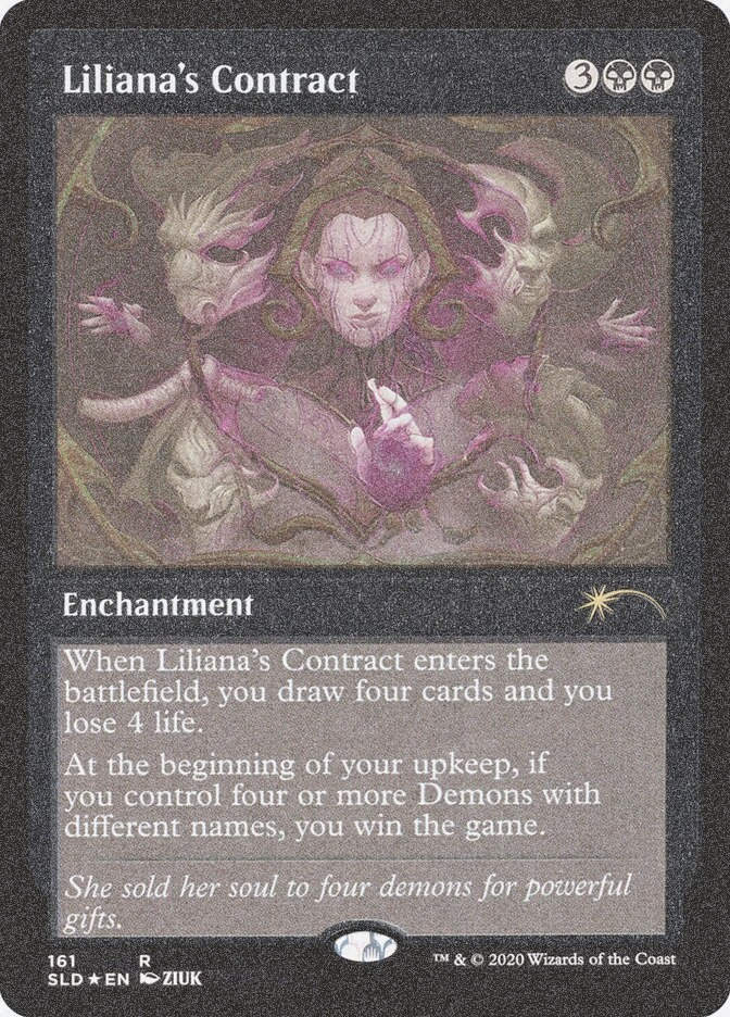 Liliana's Contract (SLD) (161★) / Foil Etched