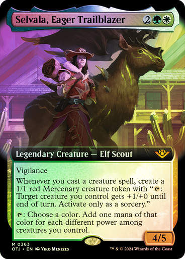 Selvala, Eager Trailblazer (otj) (363) / Foil Extended
