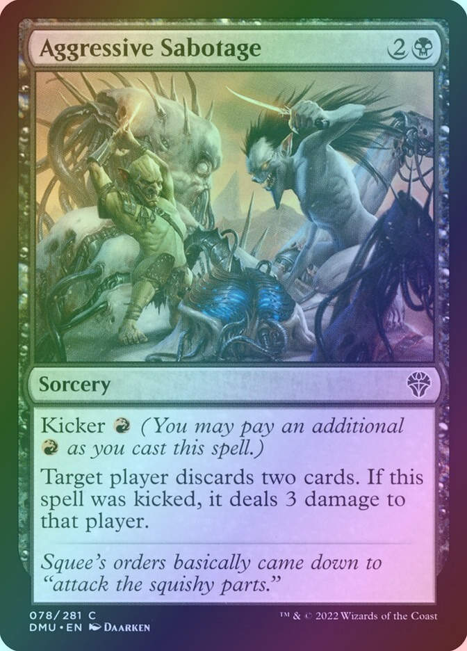 Aggressive Sabotage (DMU) (78) / Foil