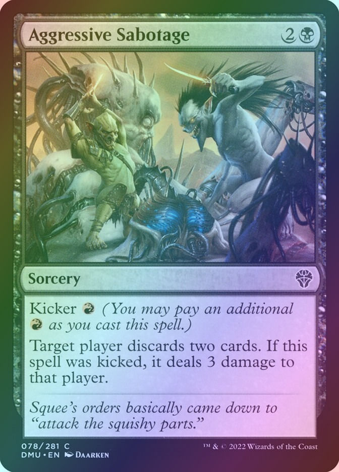 Aggressive Sabotage (DMU) (78) / Foil