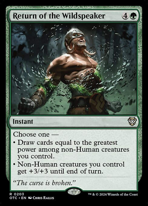 Return of the Wildspeaker (otc) (203)