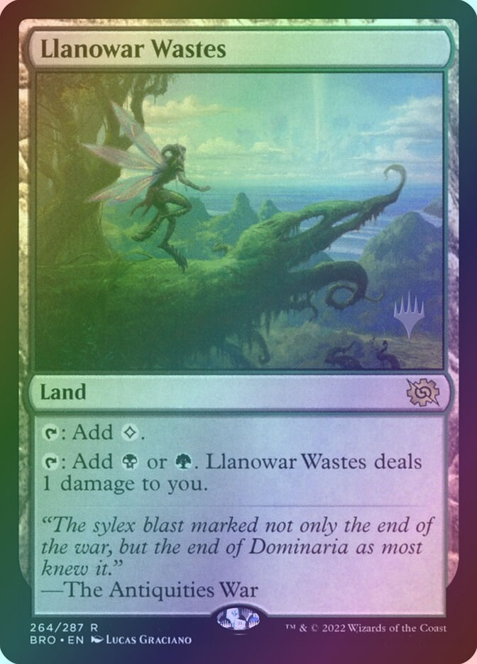 Llanowar Wastes (PBRO) (264p) / Foil
