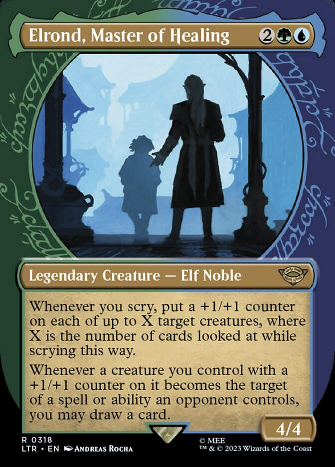 Elrond, Master of Healing (LTR) (318) / Borderless / Showcase