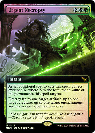 Urgent Necropsy (mkm) (421) / Extended Art Foil