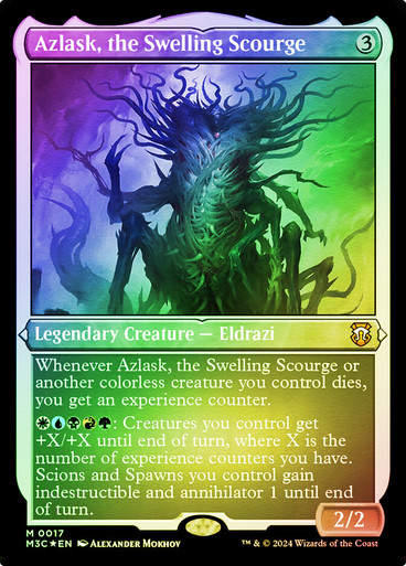 Azlask, the Swelling Scourge (m3c) (17) / Foil Etched
