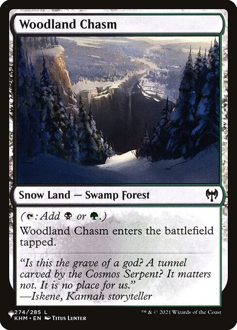 Woodland Chasm (PLST) (KHM-274)