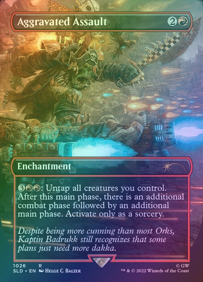 Aggravated Assault (SLD) (1026) / Borderless / Foil