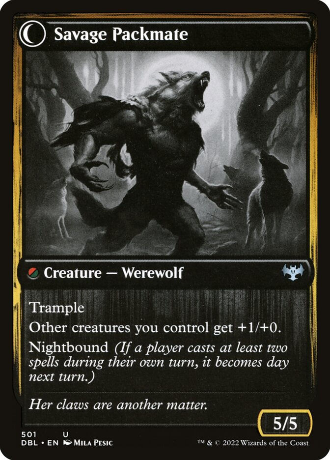 Child of the Pack // Savage Packmate (DBL) (501) — cara 2 de 2