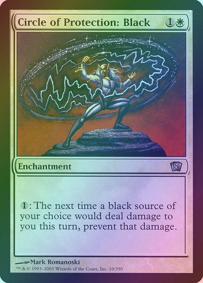 Circle of Protection: Black (8ED) (10★) / Foil