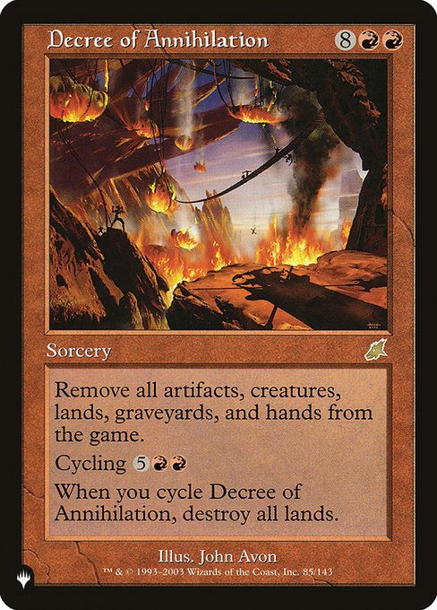 Decree of Annihilation (PLST) (SCG-85)