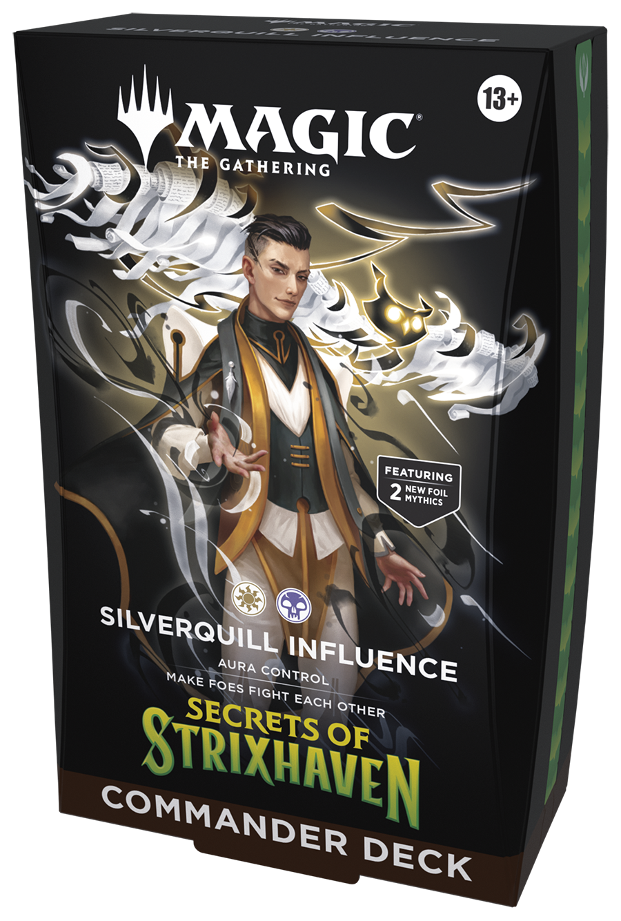 Secrets of Strixhaven Commander Deck - Silverquill Influence — cara 2 de 2