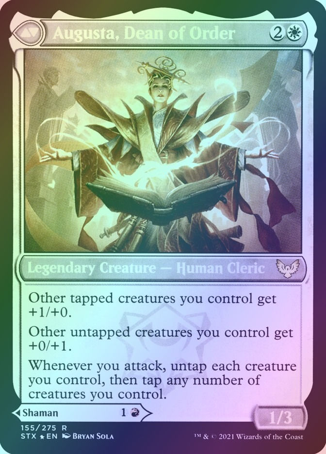Plargg, Dean of Chaos // Augusta, Dean of Order (PSTX) (155s) / Foil — cara 2 de 2