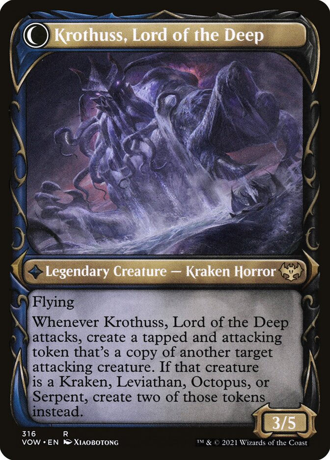 Runo Stromkirk // Krothuss, Lord of the Deep (VOW) (316) / Showcase — cara 2 de 2