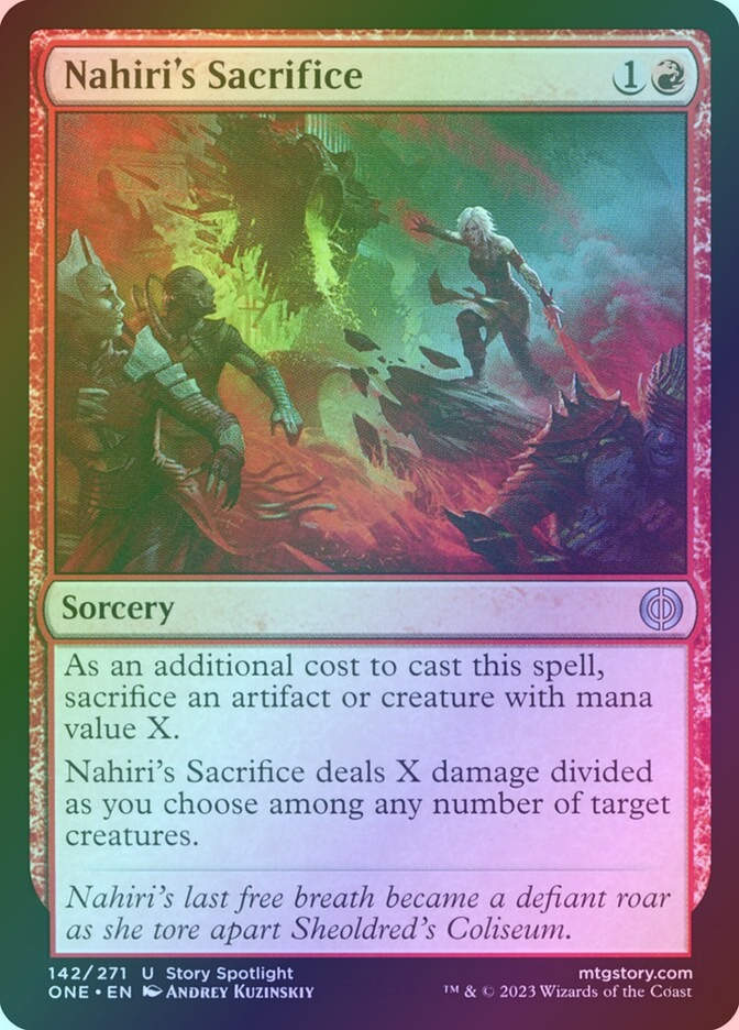 Nahiri's Sacrifice (ONE) (142) / Foil