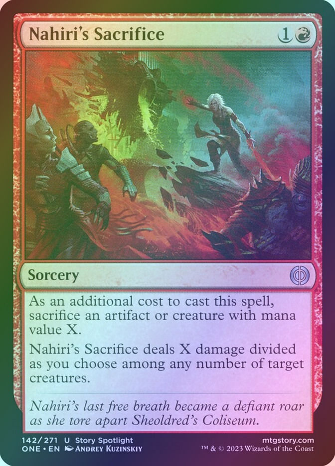 Nahiri's Sacrifice (ONE) (142) / Foil