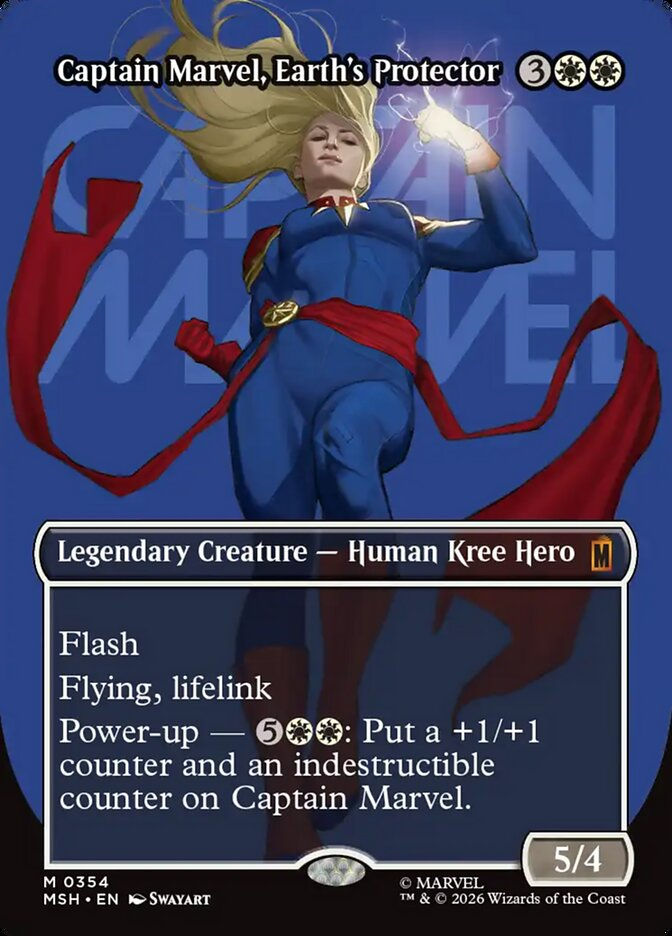 Captain Marvel, Earth's Protector (MSH) (354) / Borderless