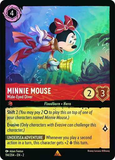 Minnie Mouse - Wide-Eyed Diver (LOR_ROF) / Foil