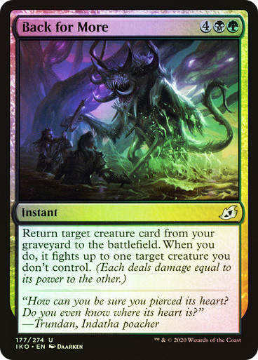 Back for More (IKO) (177) / Foil