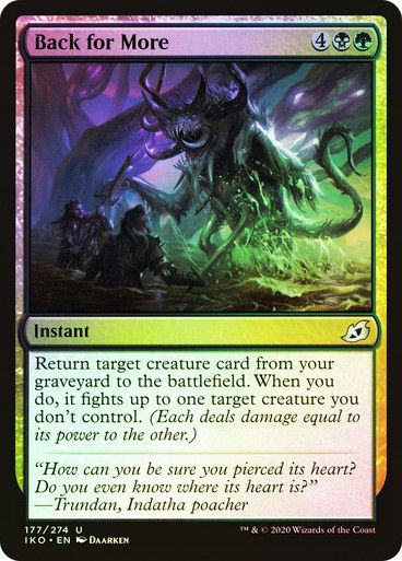 Back for More (IKO) (177) / Foil