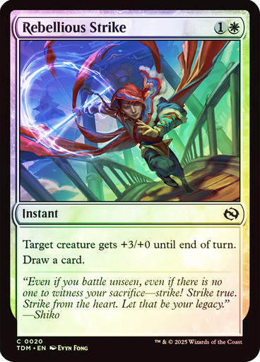 Rebellious Strike (TDM) (20) / Foil