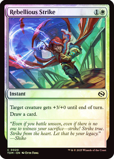Rebellious Strike (TDM) (20) / Foil