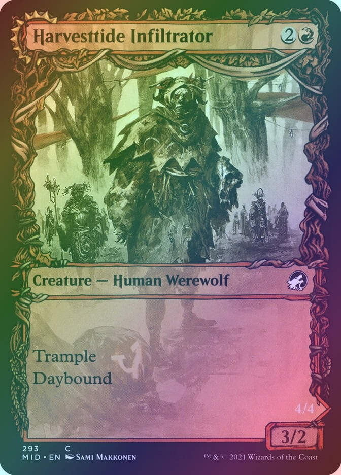 Harvesttide Infiltrator // Harvesttide Assailant (MID) (293) / Showcase / Foil