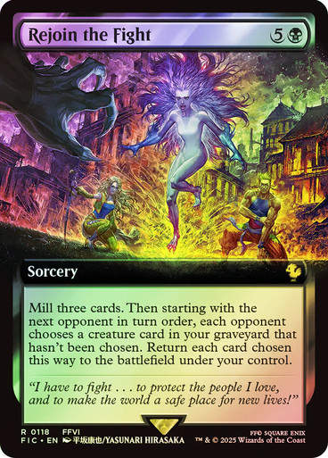 Rejoin the Fight (FIC) (118) / Extended Art / Foil