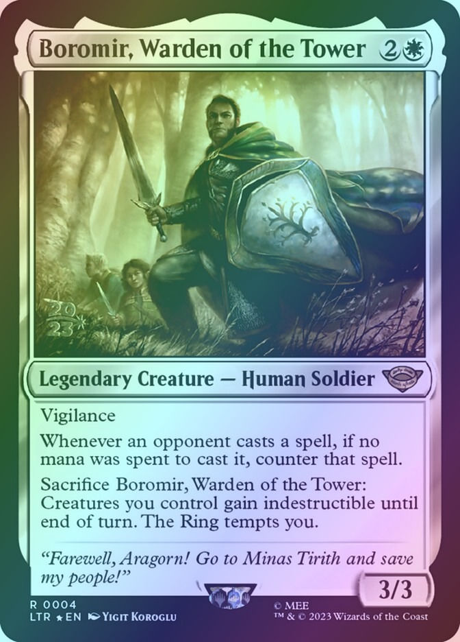 Boromir, Warden of the Tower (PLTR) (4s) / Foil