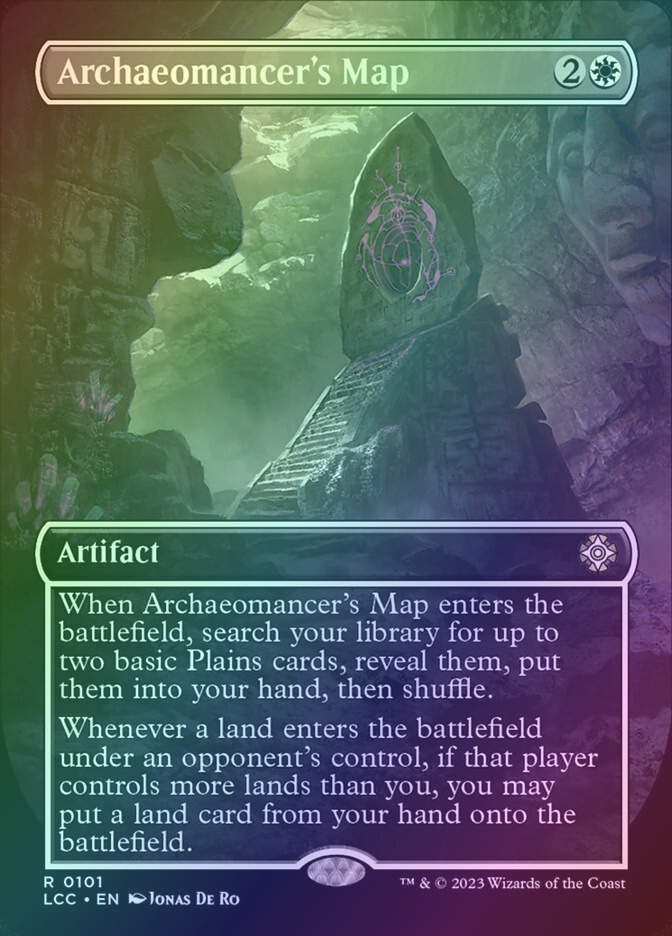Archaeomancer's Map (LCC) (101) / Borderless / Foil
