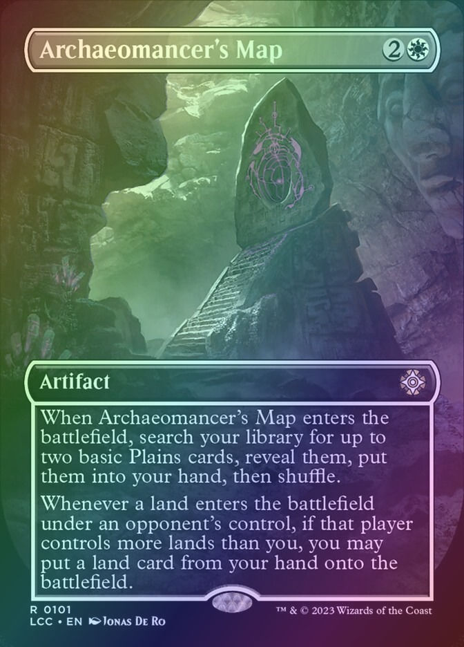 Archaeomancer's Map (LCC) (101) / Borderless / Foil