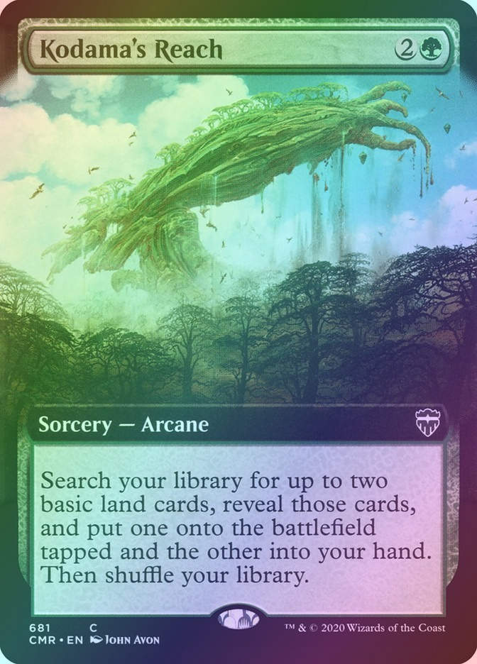Kodama's Reach (CMR) (681) / Extended Art / Foil