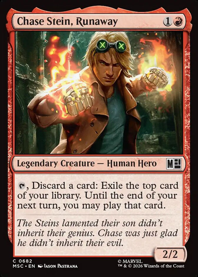 Chase Stein, Runaway (MSC) (682)
