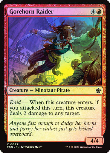 Gorehorn Raider (FDN) (89) / Foil