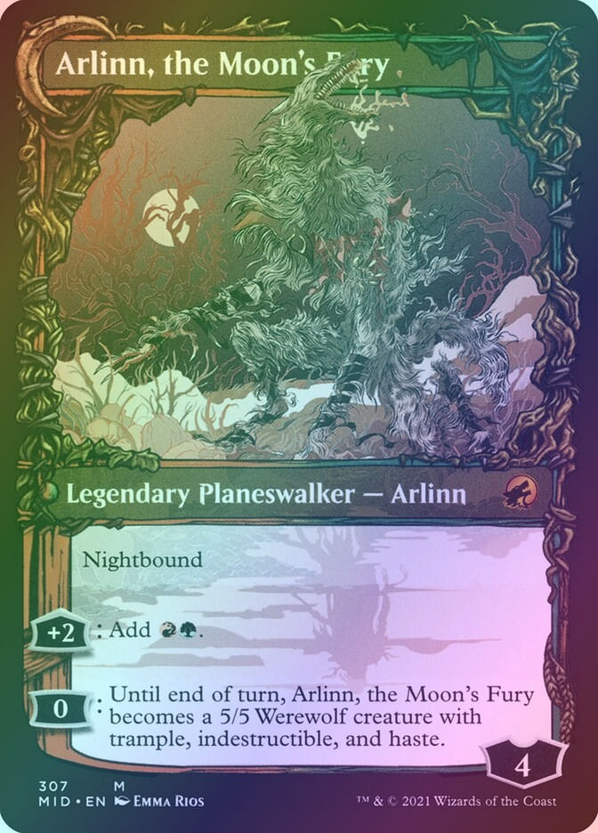 Arlinn, the Pack's Hope // Arlinn, the Moon's Fury (MID) (307) — cara 2 de 2