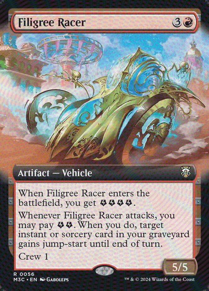 Filigree Racer (M3C) (56) / Extended Art / Ripple Foil