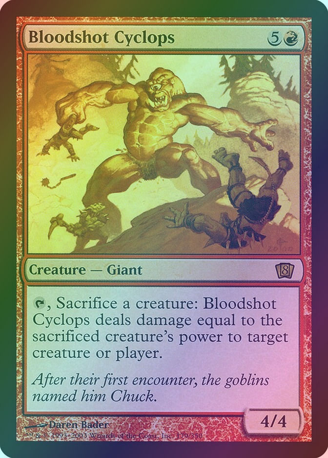 Bloodshot Cyclops (8ED) (179★) / Foil