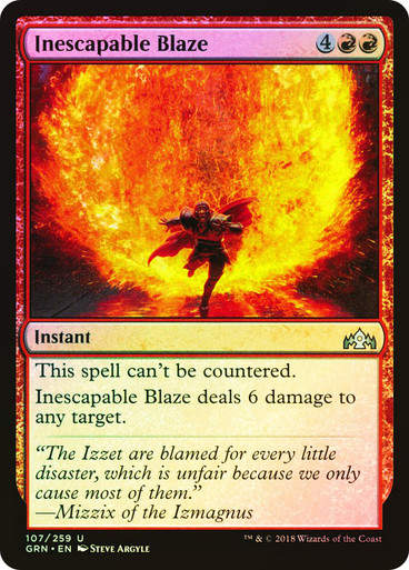 Inescapable Blaze (GRN) (107) / Foil