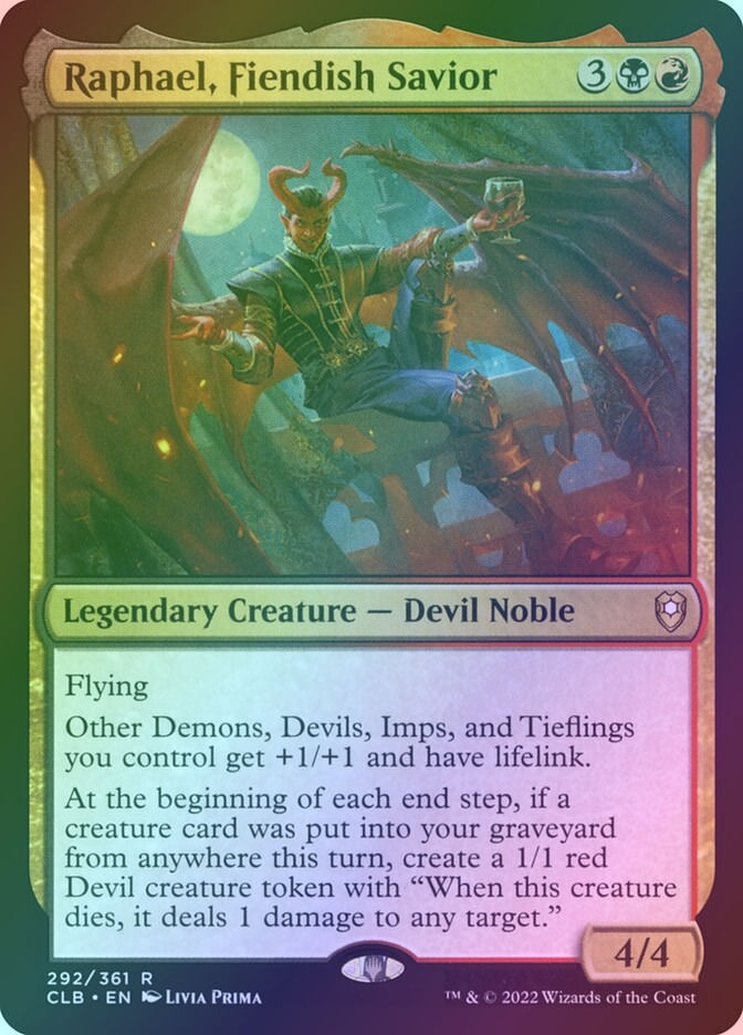 Raphael, Fiendish Savior (CLB) (292) / Foil