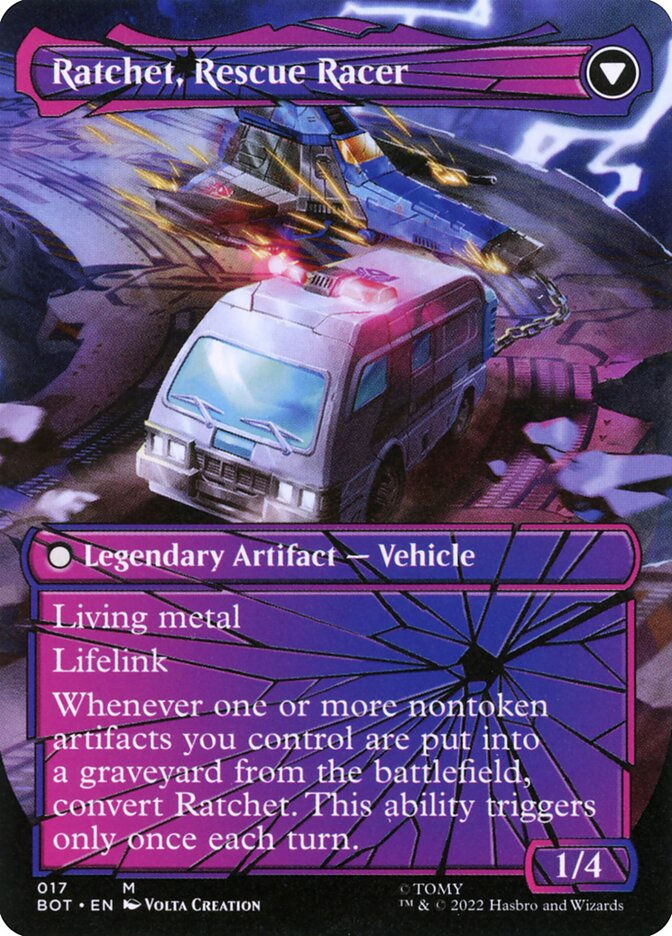 Ratchet, Field Medic // Ratchet, Rescue Racer (BOT) (17) — cara 2 de 2