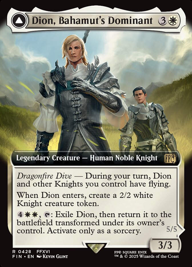 Dion, Bahamut's Dominant // Bahamut, Warden of Light (FIN) (428) / Extended Art