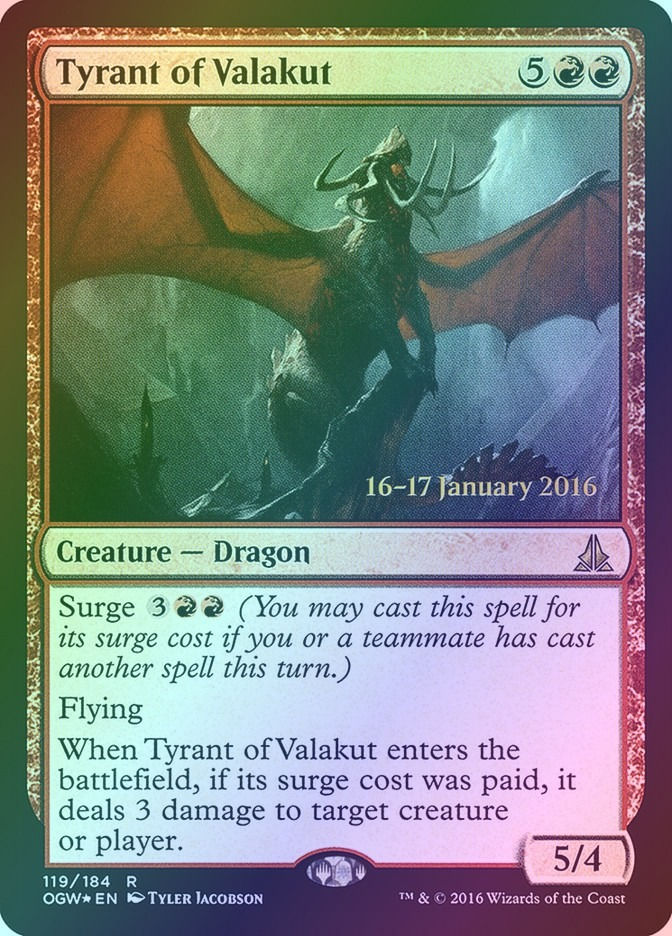 Tyrant of Valakut (POGW) (119s) / Foil